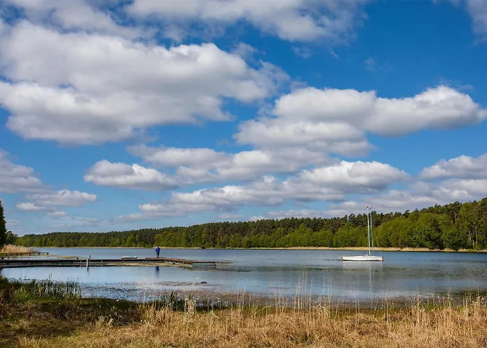 Nyaraló Amazing In Ostrowite With Sauna *
